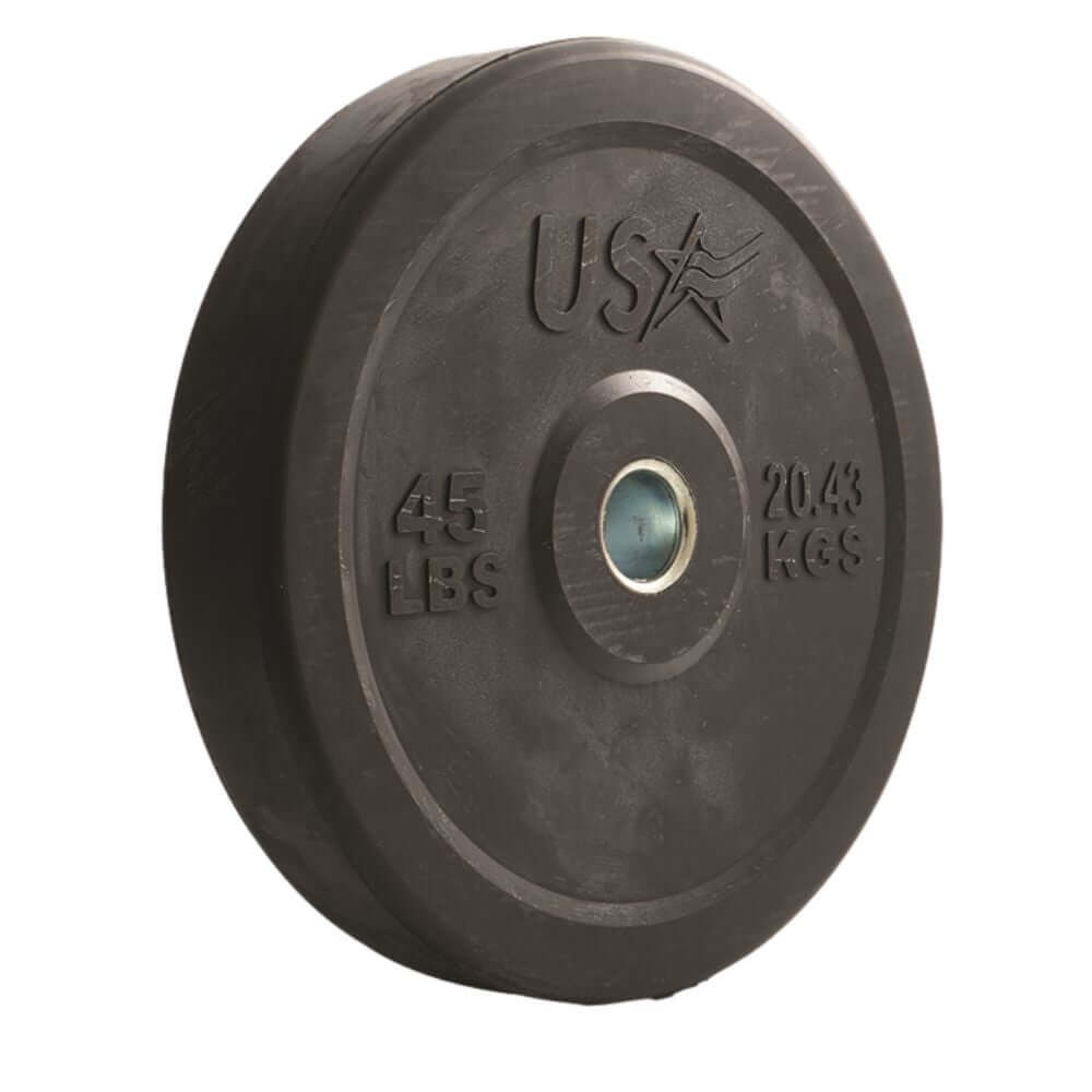 USA Bumper Plate Barbell Sets 45 LBS 20.43 KGS