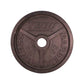 Troy 35 lb black cast iron Olympic plate