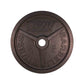 Troy 45 lb black cast iron Olympic plate