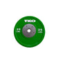 TKO 320 lbs to 640 lbs Colored Competition Rubber Bumper Plates Set