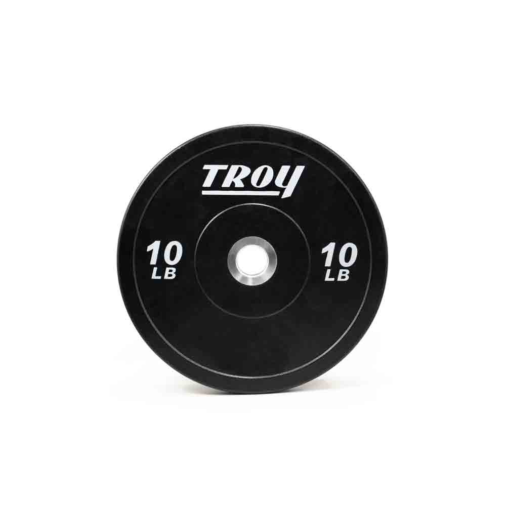 Troy 340 lbs to 680 lbs Colored Competition Style Premium Rubber Bumper Plates