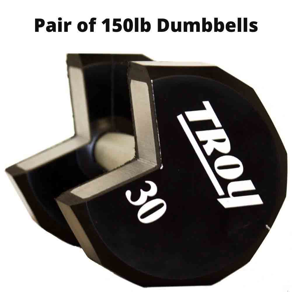 150 lb Urethane Dumbbell Pair