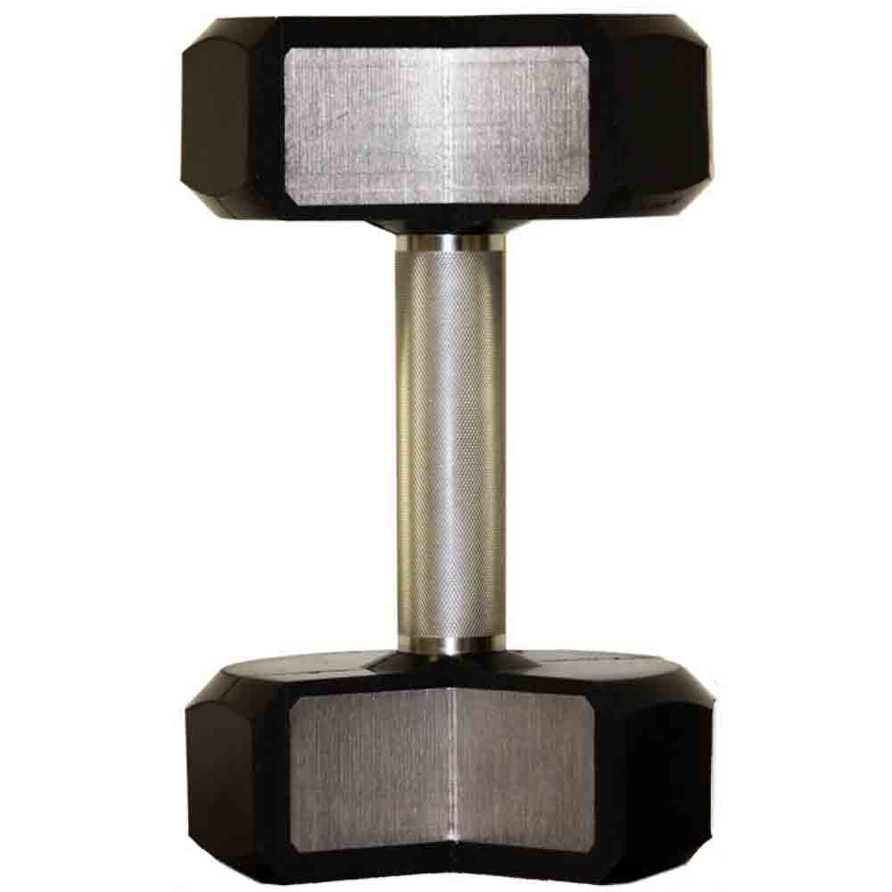 Troy 5 lb to 75 lb 12 Sided Urethane Dumbbell construction