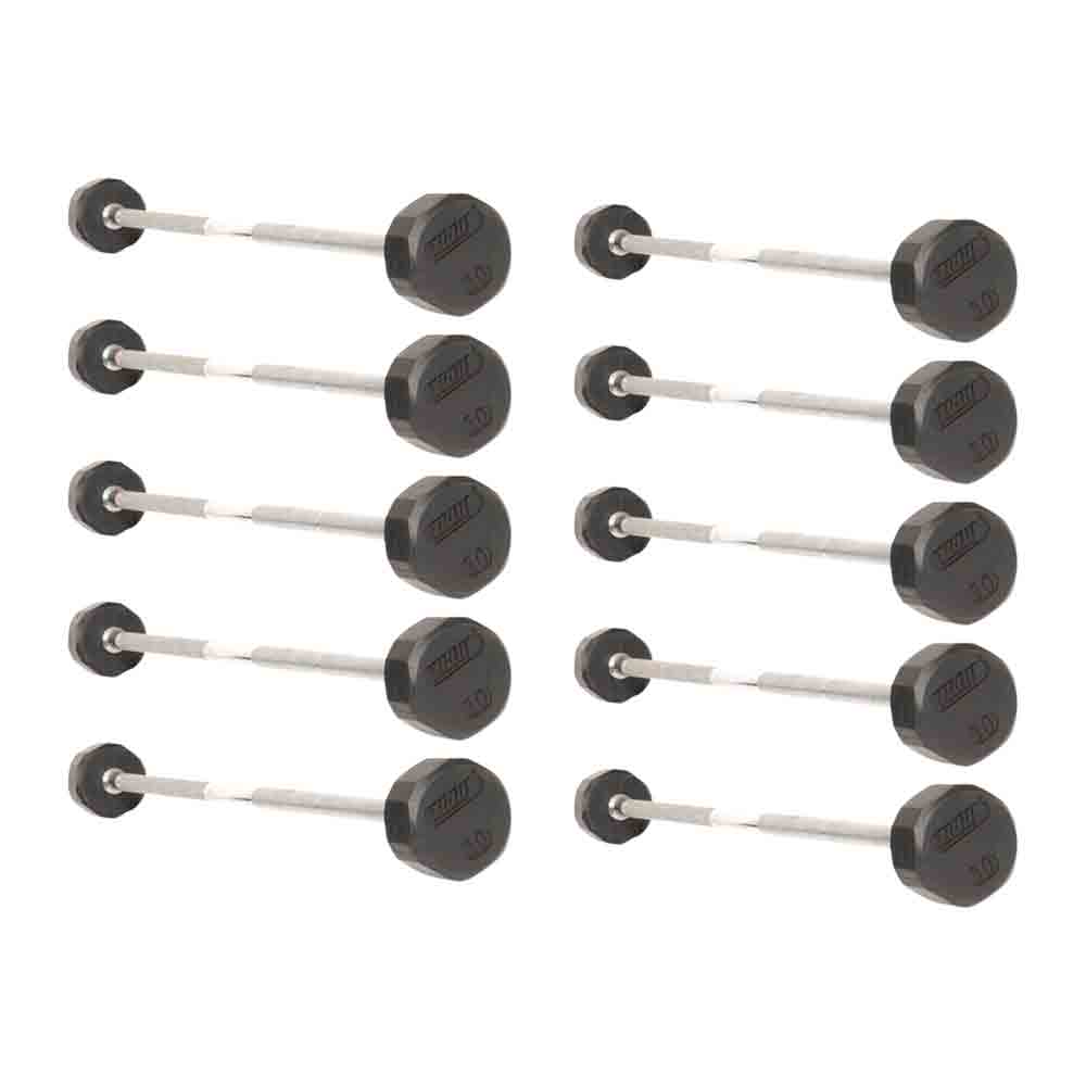 straight fixed barbells set