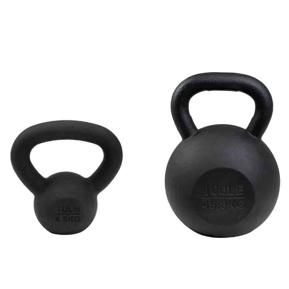 Troy Kettlebell Set 10lb to 100lb Singles with Shelf Rack