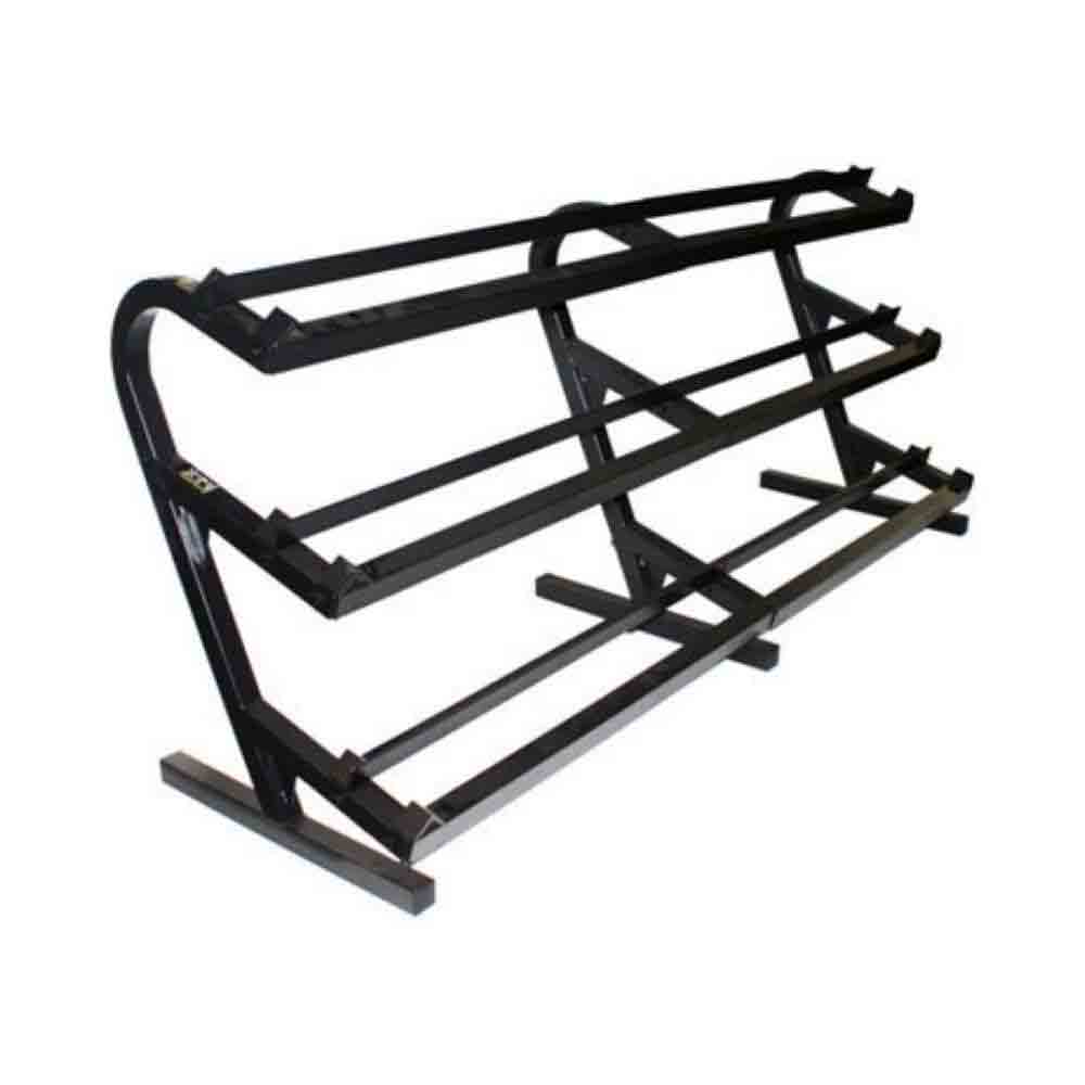 USA 5 lb to 100 lb Hex Rubber Dumbbell Set with Rack