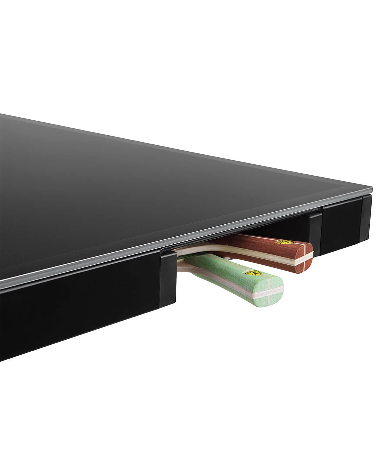 Outdoor Ping Pong Table with Storage Pockets - MyT7 BlackStorm by Killerspin - Gym Gear Direct