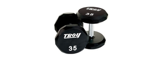 Troy Urethane Dumbbells - Commercial 12-sided