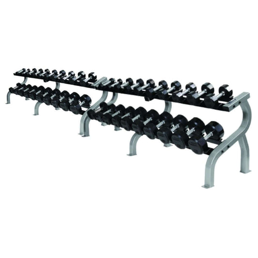 Troy 5 lb to 125 lb 12 Sided Premium Rubber Encased Dumbbell Set (without rack)