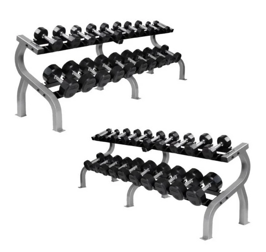 Troy 5 lb to 125 lb 12 Sided Premium Rubber Encased Dumbbell Set (without rack)