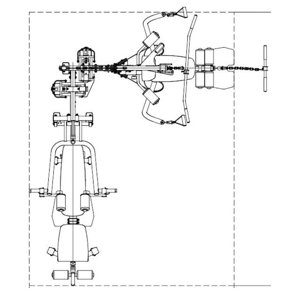 TKO 2 Stack Multi Home Gym schematics