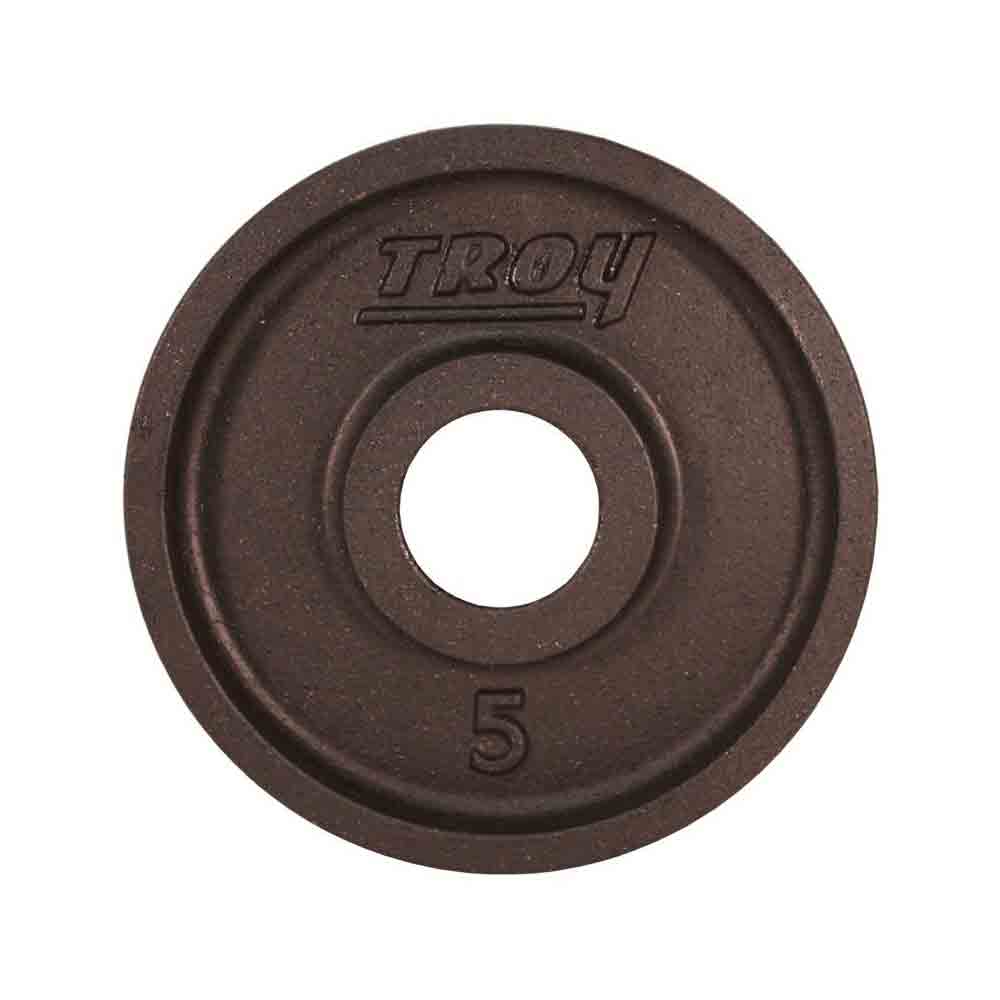 Troy 5lb black cast iron Olympic plate