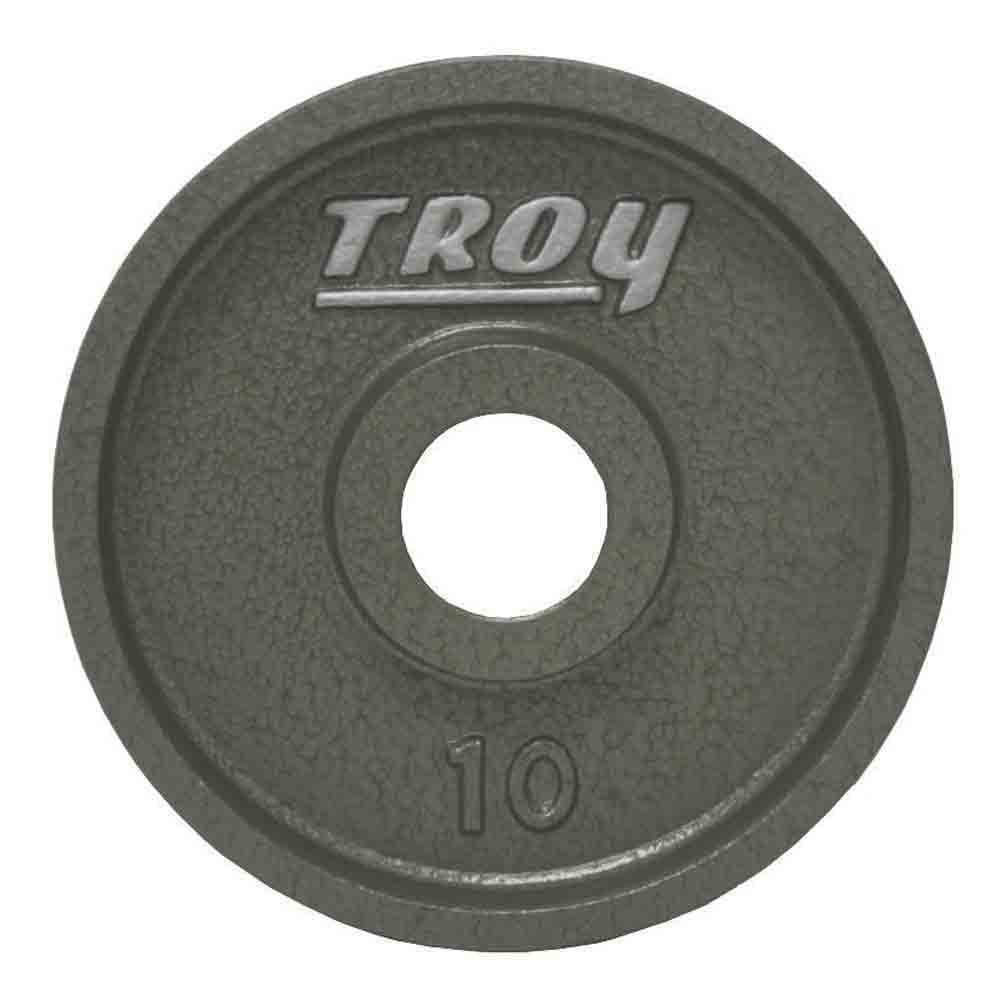 Troy 10 lb Troy gray cast iron wide rim Olympic plates