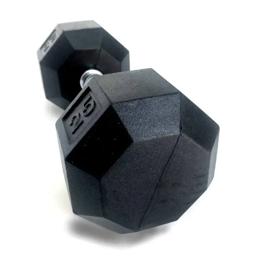 VTX by Troy 5 lb to 100 lb 8 Sided Rubber Encased Dumbbell Set