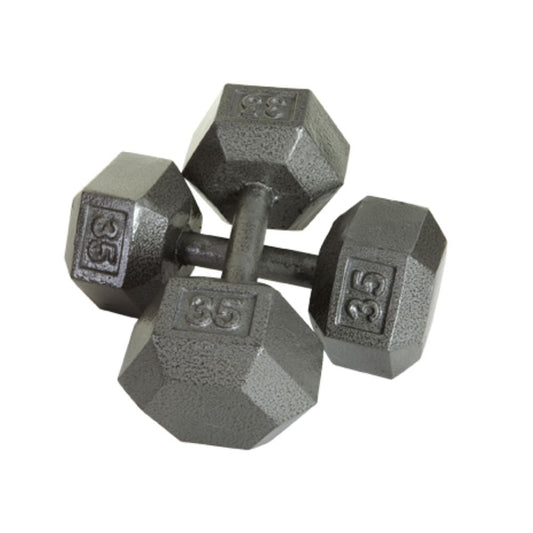 USA 5 lb to 50 lb 13 Pair Iron Hex Dumbbell 