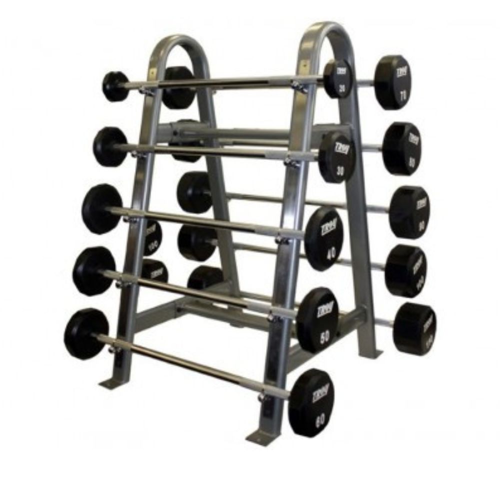 Troy 20 lb to 110 lb Straight Fixed Urethane Barbells Set