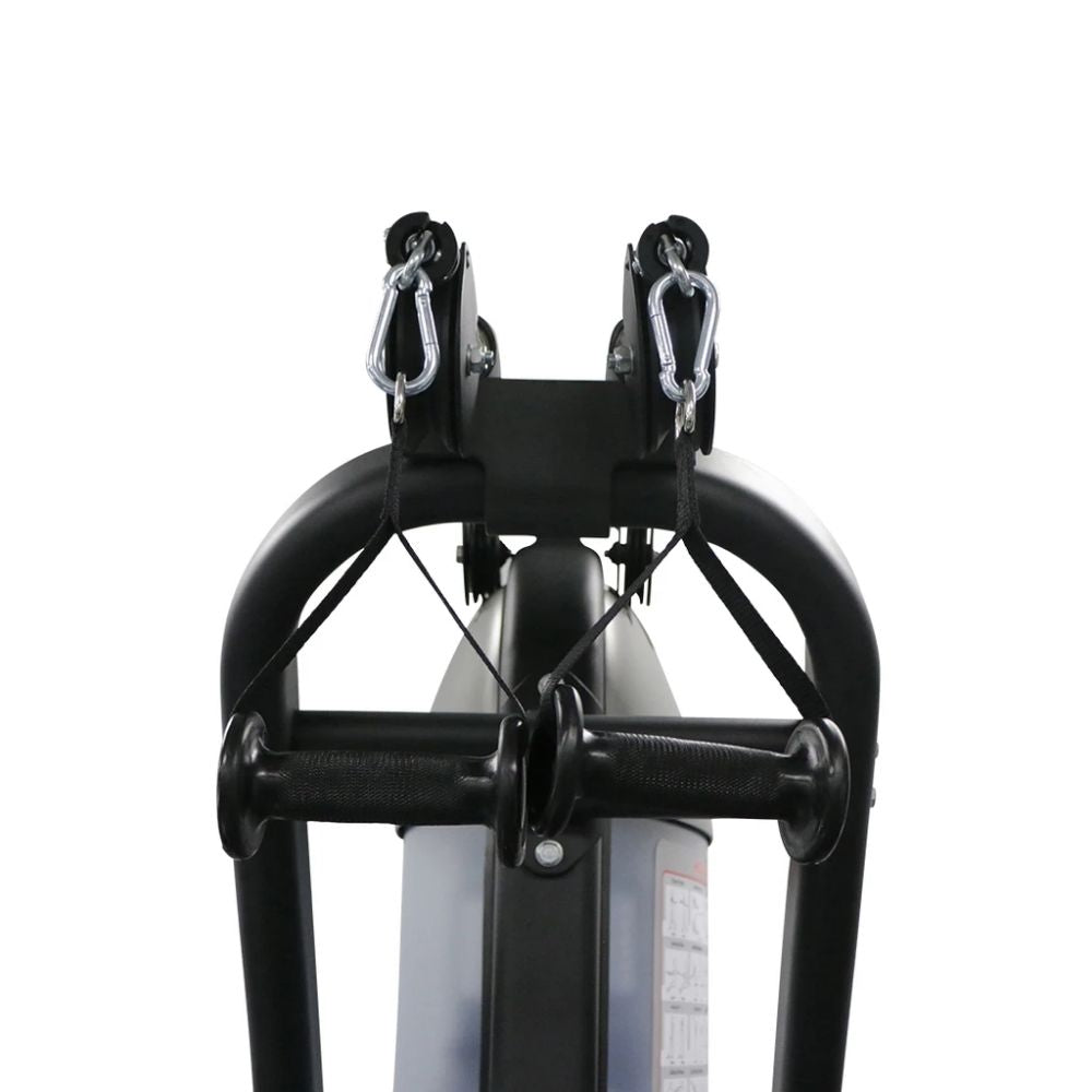 TKO Cable Motion Home Gym with Bench - high cables