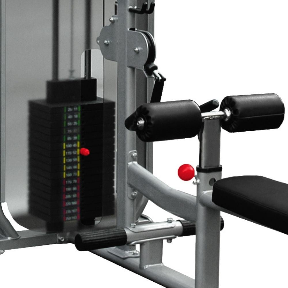 TKO lat pull down with seated row pin select machine