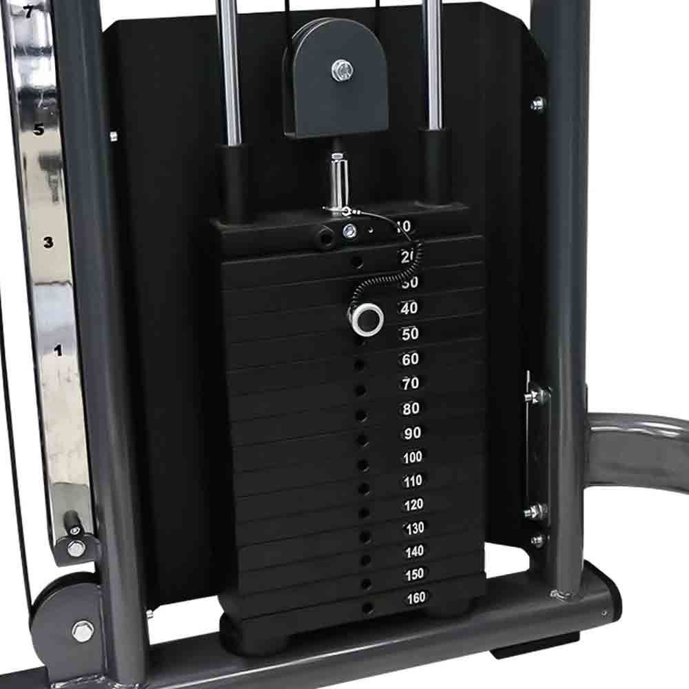 TKO Light Commercial Functional Trainer 160 lb weight plate stack