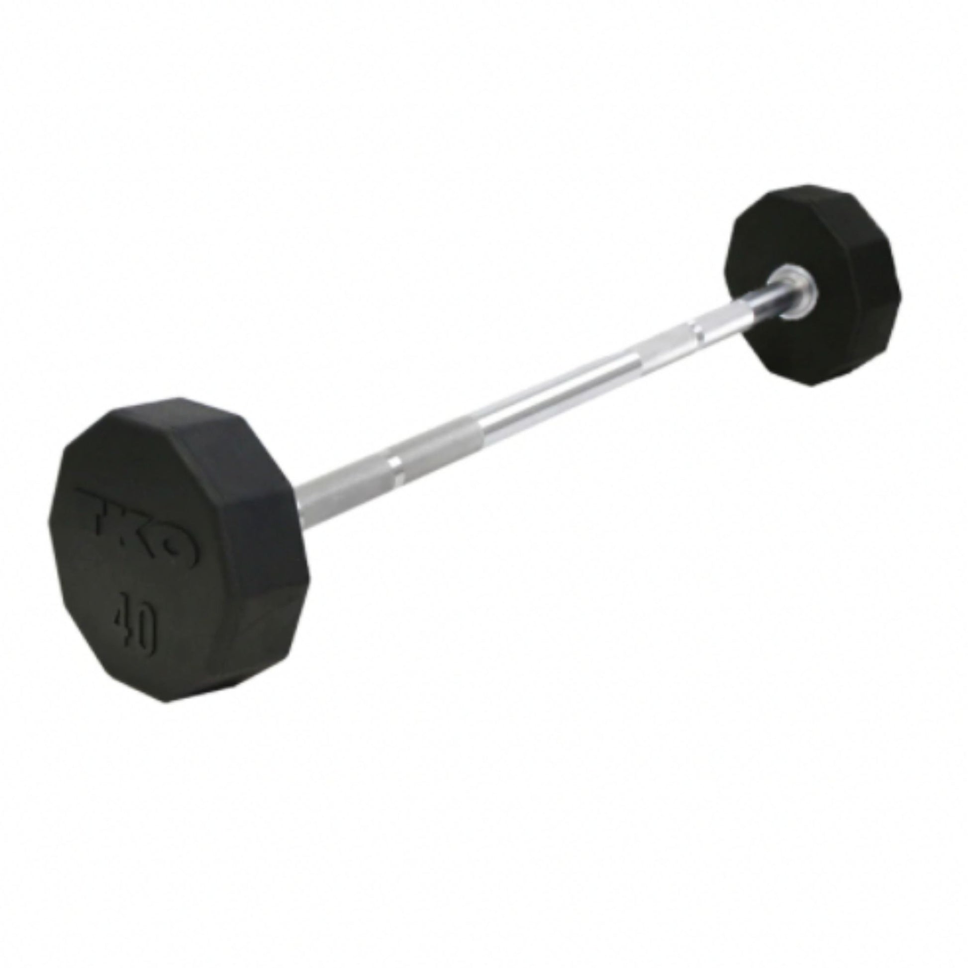 10 sided rubber fixed barbell by TKO