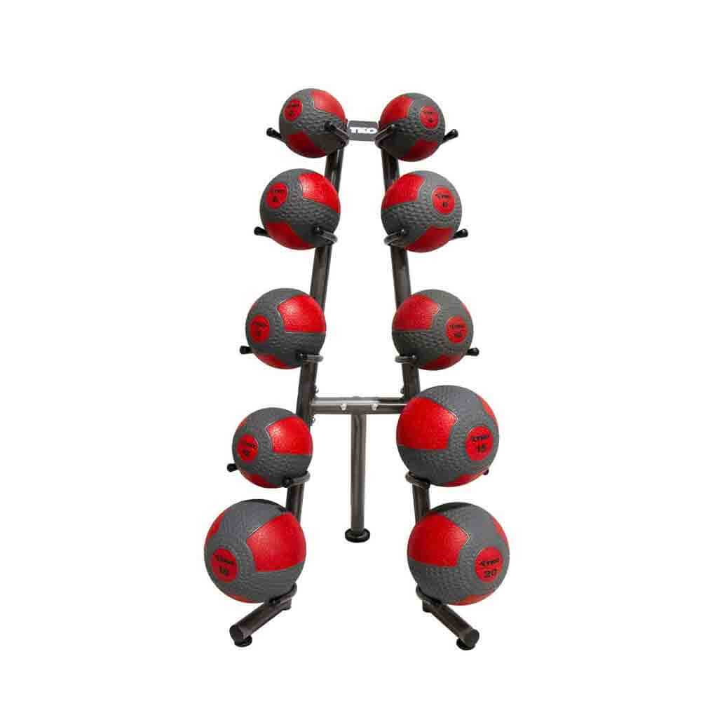 TKO 2 lbs to 20 lbs Commercial Medicine Ball with Rack