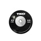 TKO 340 lbs to 680 lbs Black Competition Rubber Bumper Plates Set