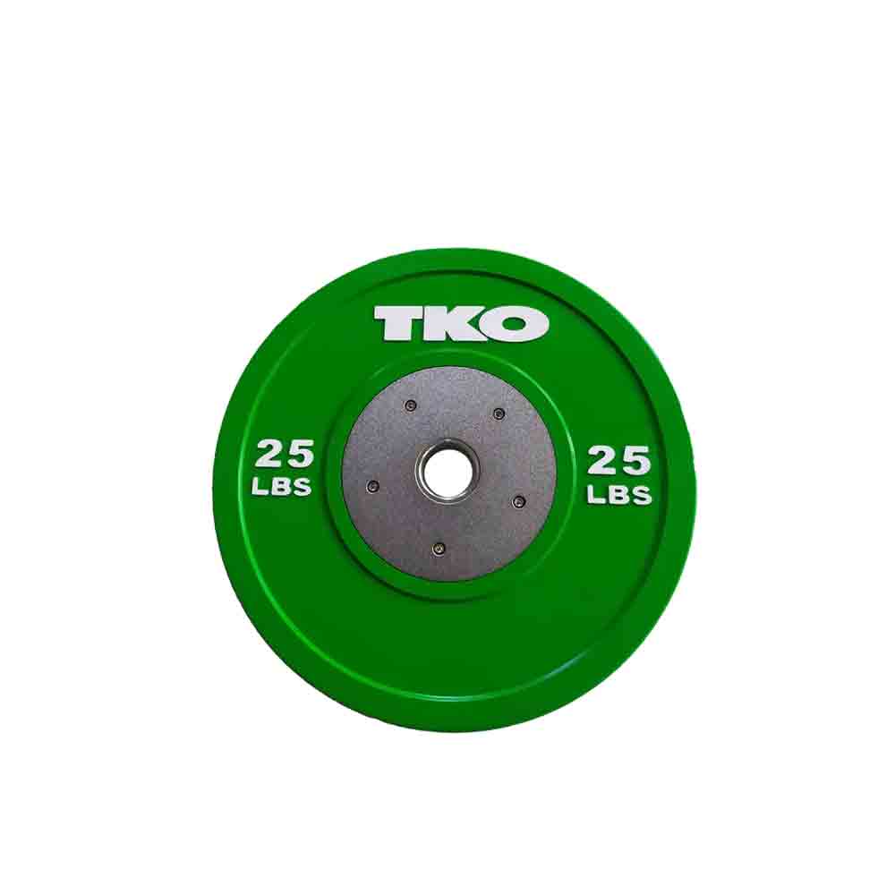 TKO 320 lbs to 640 lbs Colored Competition Rubber Bumper Plates Set