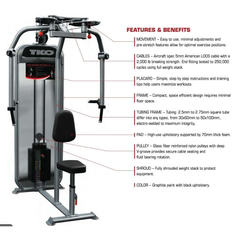 pec deck machine and real deltoid