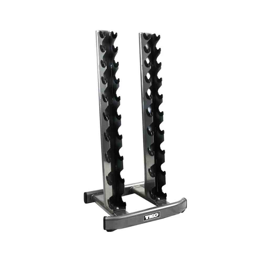 The vertical architecture of this TKO rack makes it a perfect fit for any sized workout area
