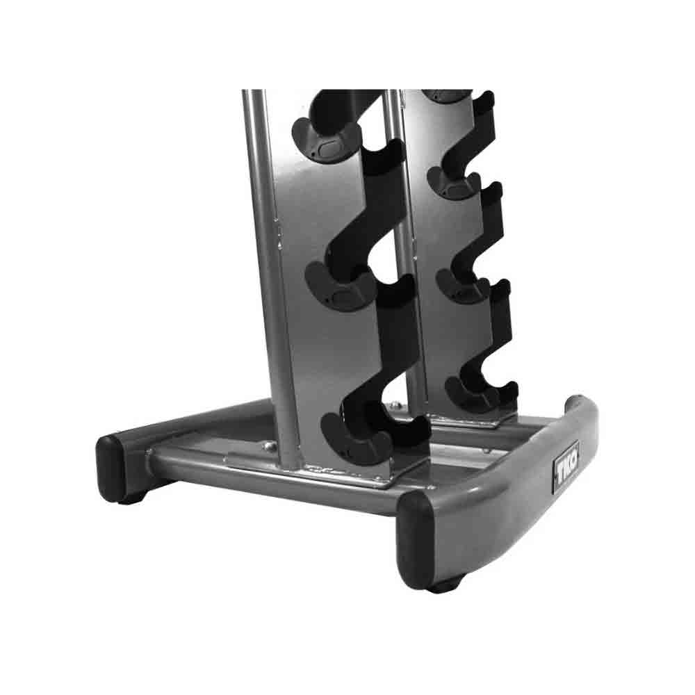 The TKO rack measurements are 29” W x 24” D x 62” H. In total, the rack takes up approximately 2 feet of floor space.