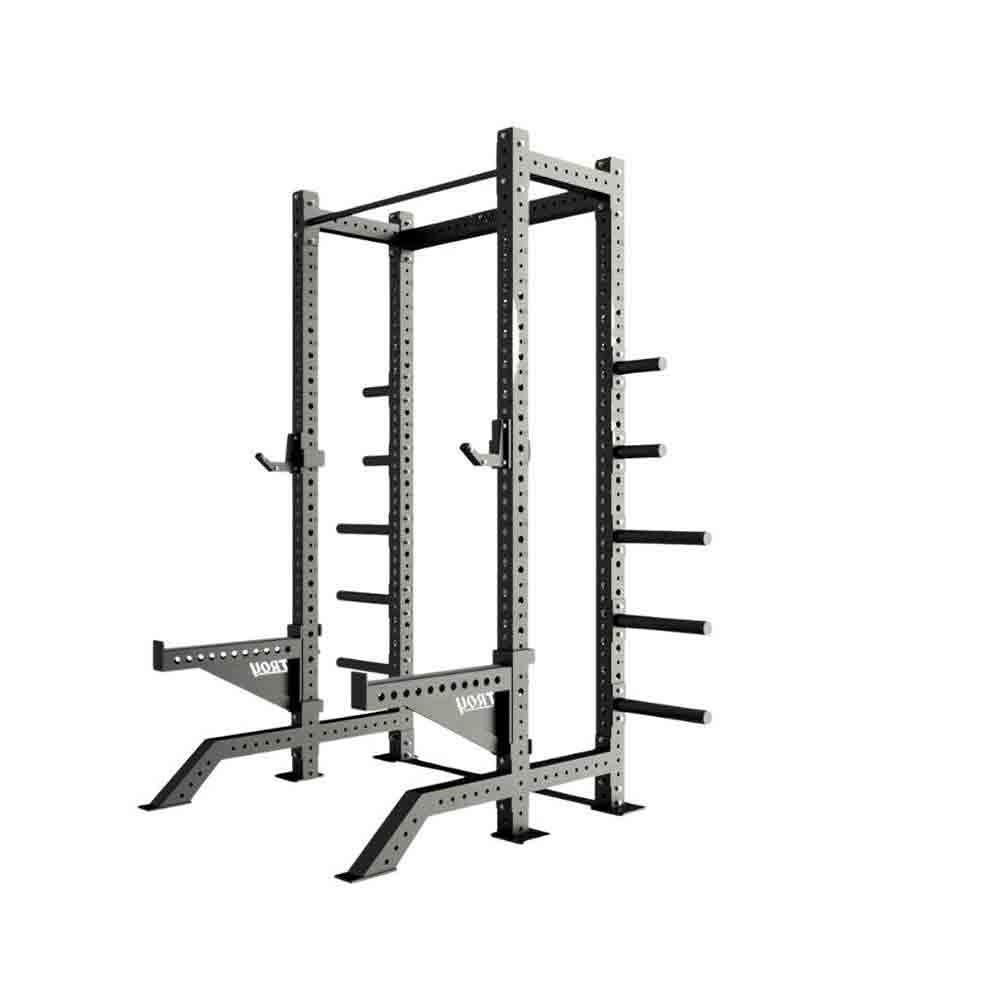 Troy Apollo Half Rack Cage gray view