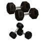 USA 30 lb to 70 lb Hex Dumbbell Set with Rack