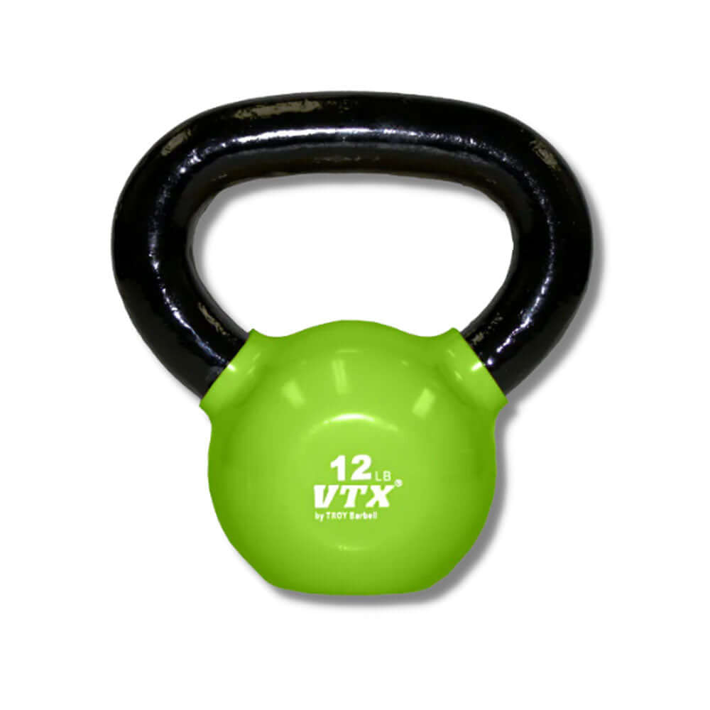 VTX 5 lbs to 30 lbs 8 piece Vinyl Kettlebell Set with Vertical Rack