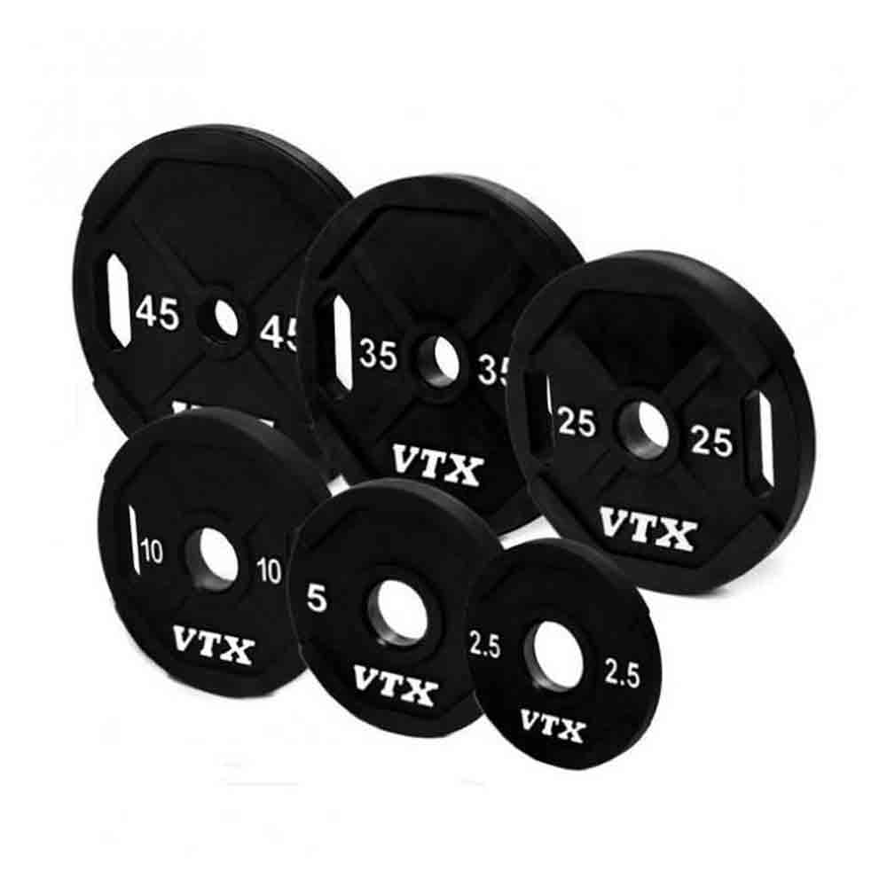 VTX 245 lbs to 425 lbs Dual grip Urethane Plates Set