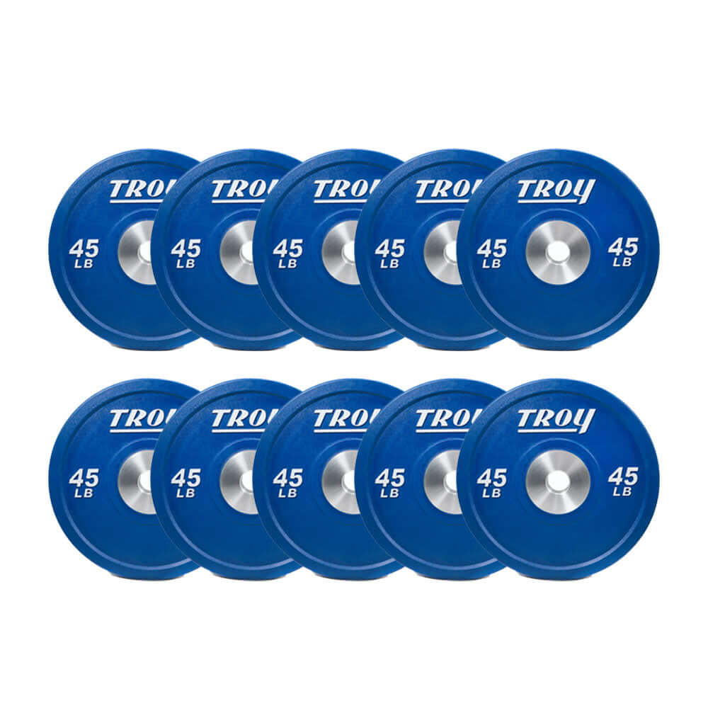 VTX 450 Lbs Colored Competition Style Premium Rubber Bumper Plates Set vtx-450-lbs-colored-competition-style-premium-rubber-bumper-plates-set