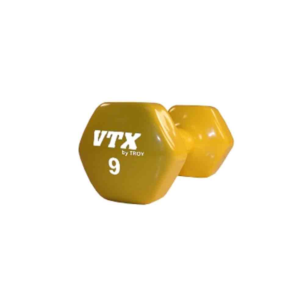 VTX Vinyl Aerobic dumbbells 3 Pairs of 4 lbs, 6 lbs, 7 lbs and 9 lbs