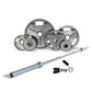 VTX 500 lb Olympic Cast Iron Grip Plate Barbell Set