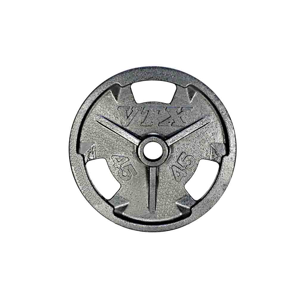 VTX 45 lb Wide Flanged Olympic Grip Plate