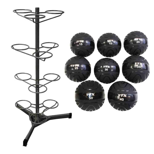 VTX 8 Slam Ball Set with Rack
