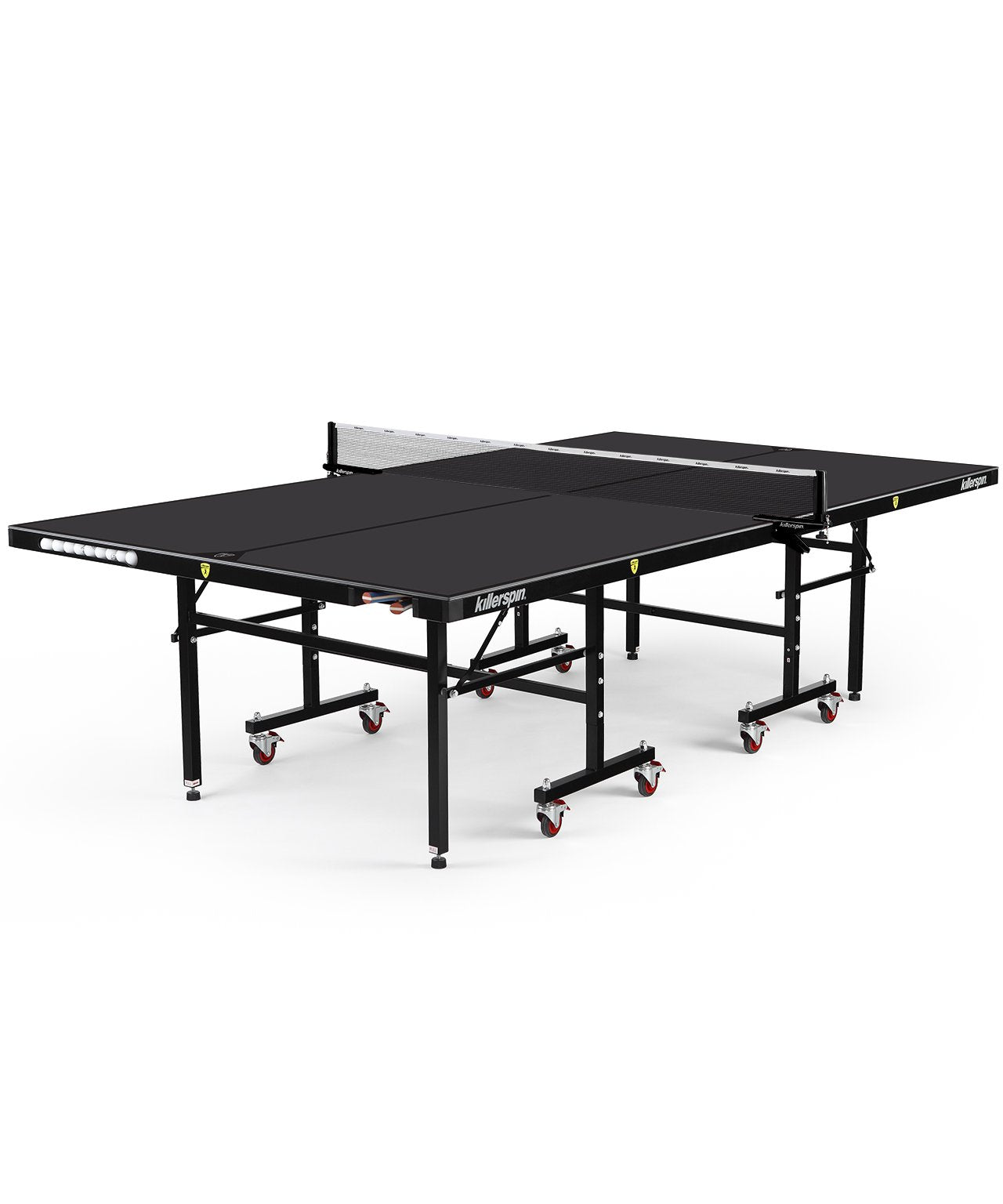 Outdoor Ping Pong Table with Storage Pockets - MyT10 BlackStorm by Killerspin - Gym Gear Direct