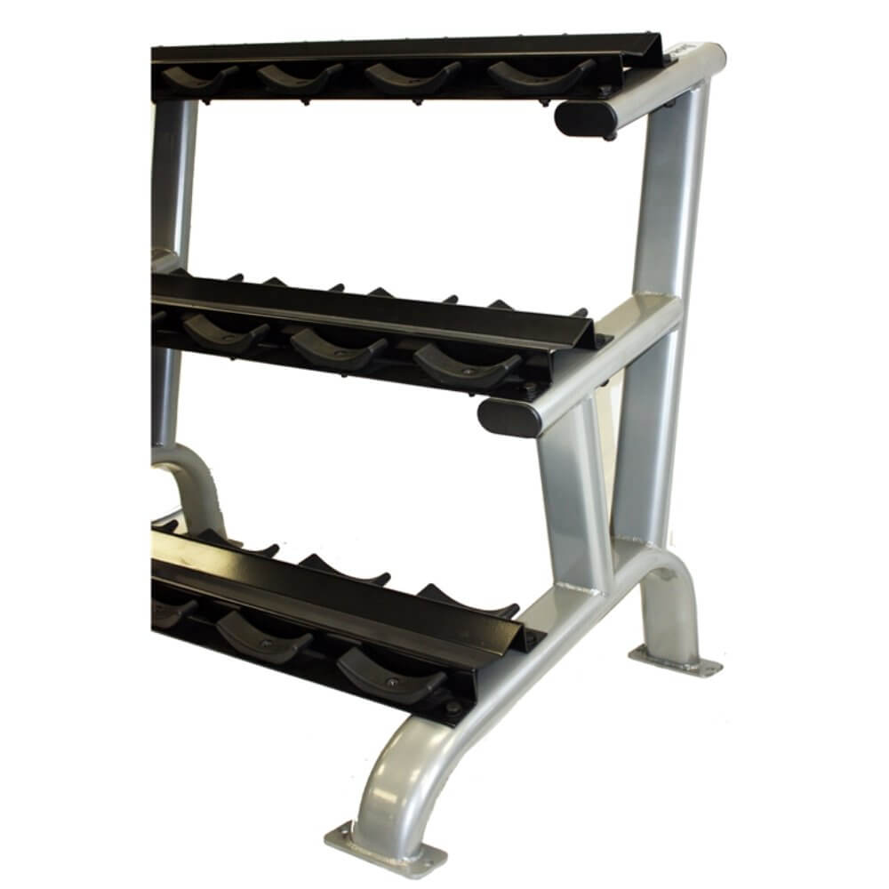 TROY 3-Tier 15 Pair Saddle Dumbbell Rack - Gym Gear Direct