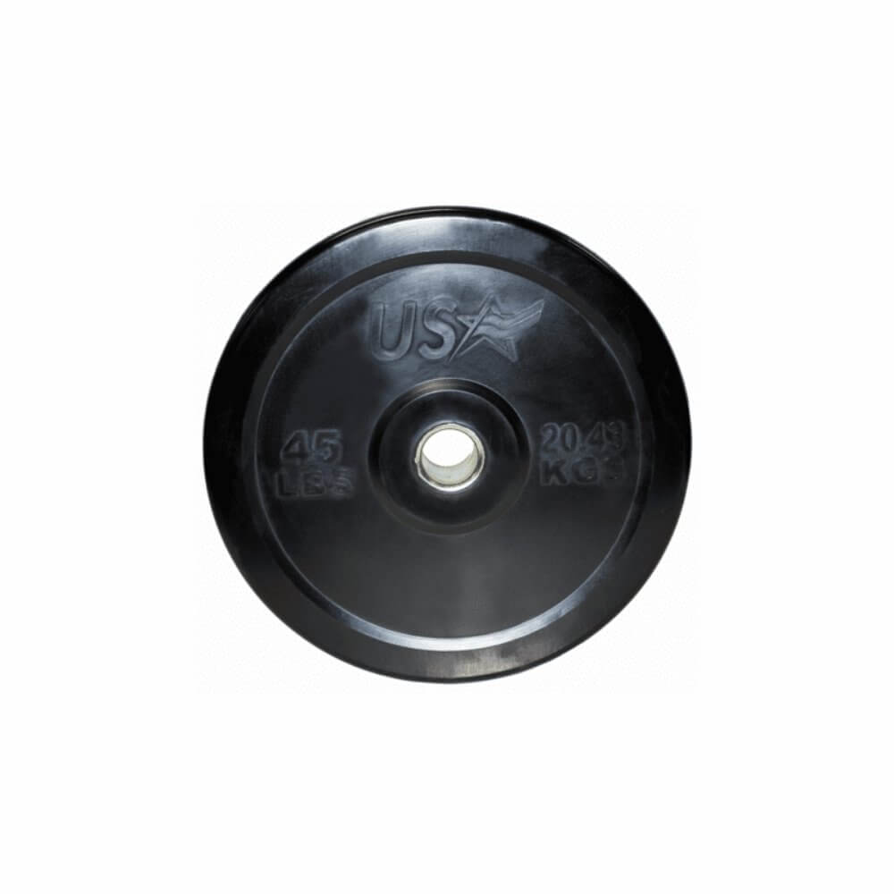 USA 305lb Bumper Plate Set - Gym Gear Direct