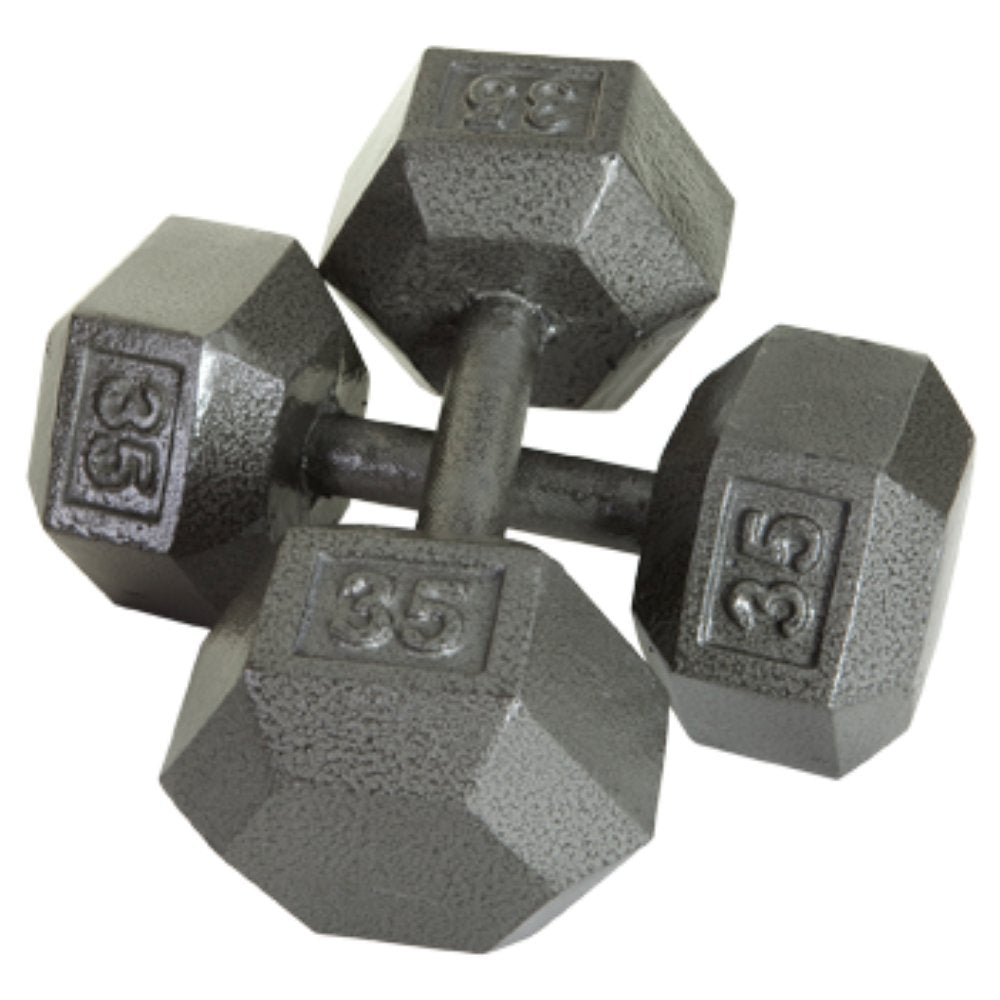 Fitness gear 25 discount lb cast hex dumbbell