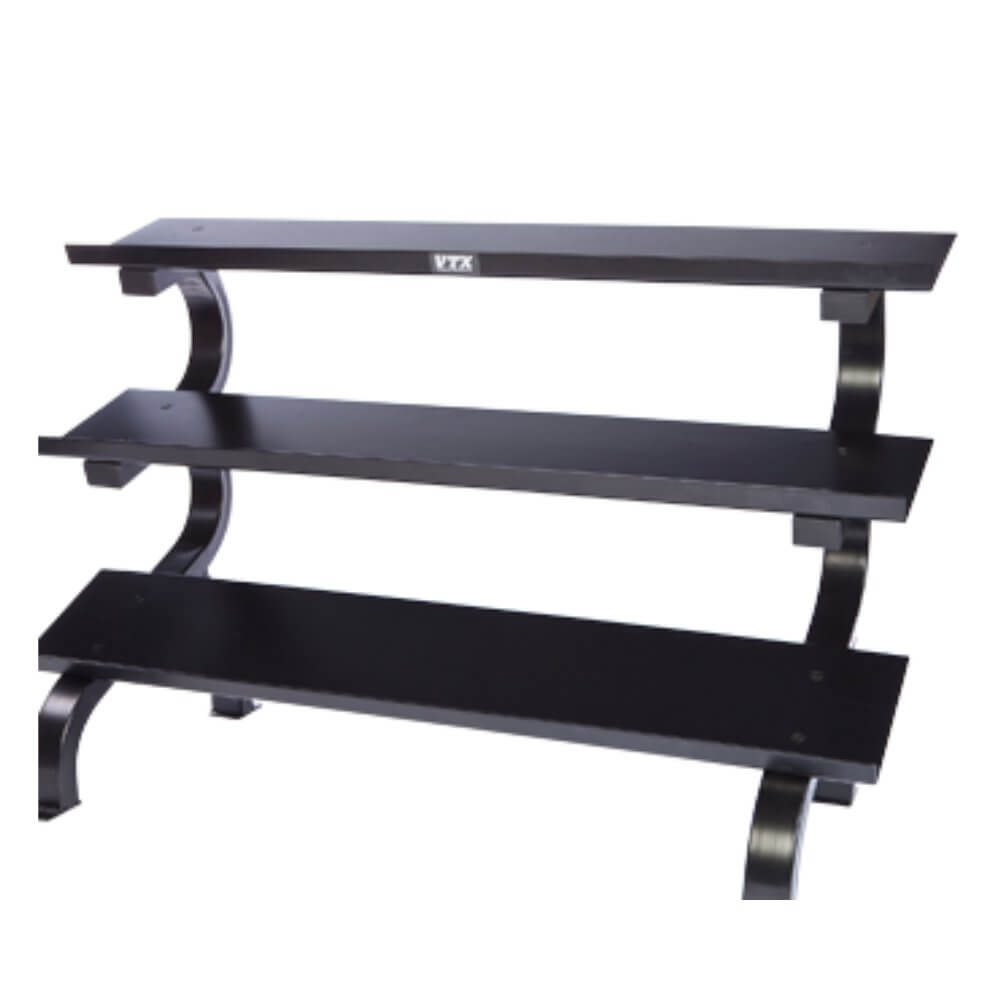 VTX 3-Tier Dumbbell Shelf Rack - Gym Gear Direct