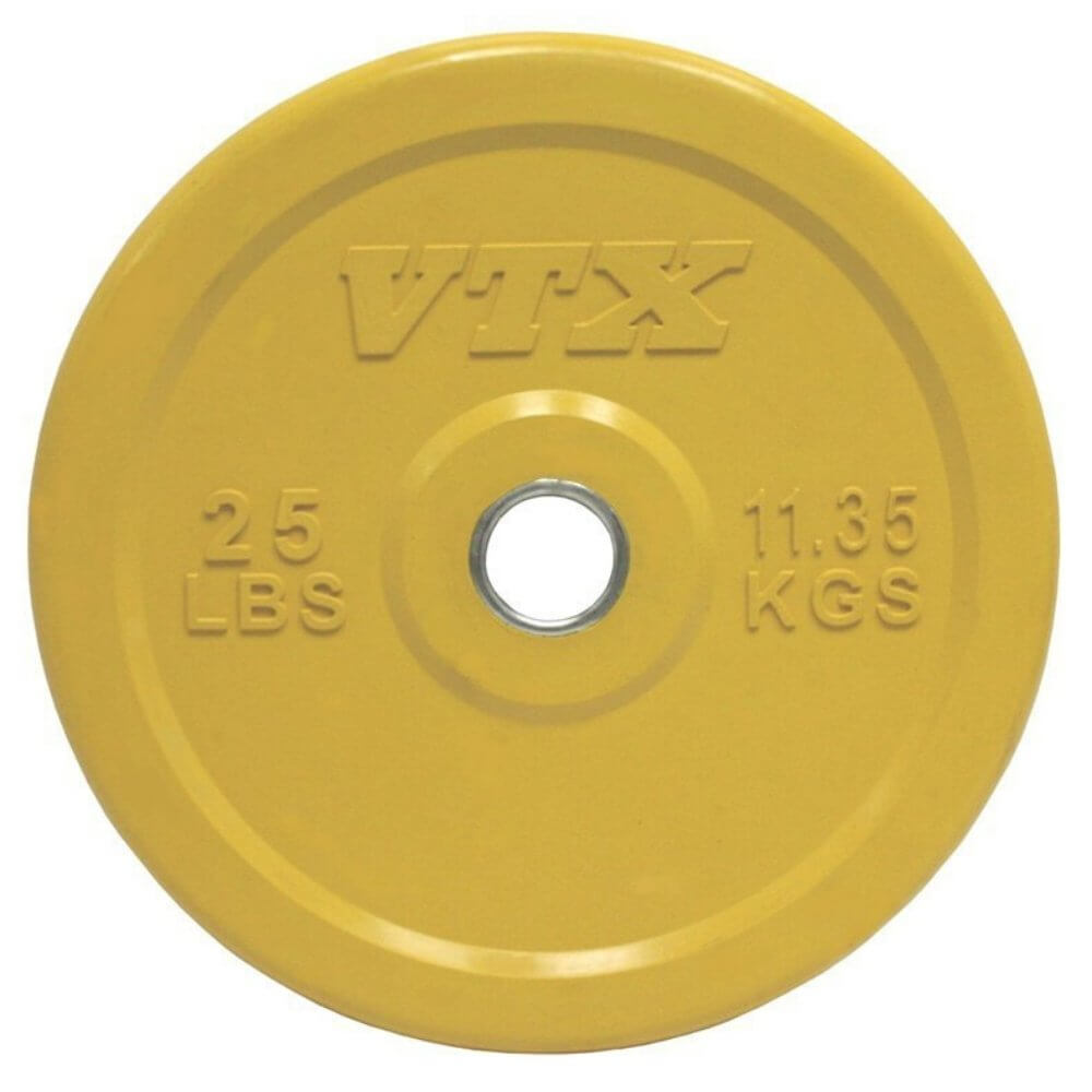 VTX Colored 275lb. Olympic Bumper Plate Weight Set - Gym Gear Direct